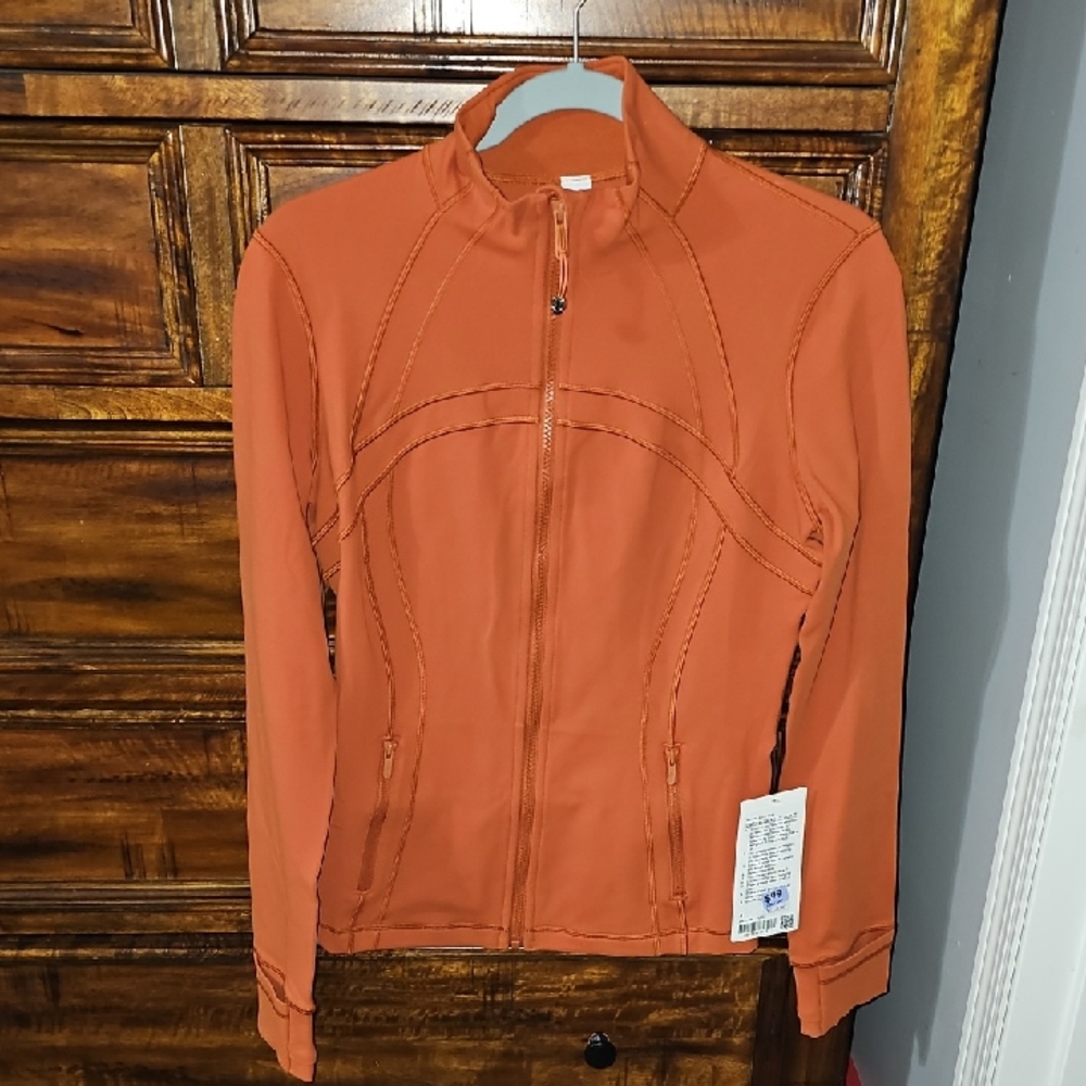 Lululemon Define Jacket Luon!! BUOJ! Nwts. Great Fall Orange/Rusty Color! Sz 8